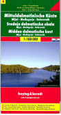 Střední Dalmácie Mljet Dubrovník 1:100 000 Střední Dalmácie Mljet Dubrovník 1:100 000