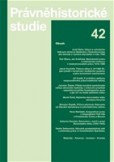 Právněhistorické studie 42 Právněhistorické studie 42