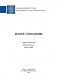 Dlhové financovanie Dlhové financovanie