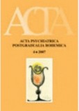 Acta Psychiatrica Postgradualia Bohemica 4/2007