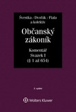 Občanský zákoník (zák. č. 89/2012 Sb.). Komentář. Svazek I (obecná část) - 2. vydání Občanský zákoník (zák. č. 89/2012 Sb.). Komentář. Svazek I (obecná část) - 2. vydání