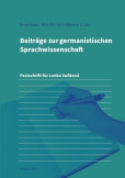 Beiträge zur germanistischen Sprachwissenschaft Beiträge zur germanistischen Sprachwissenschaft