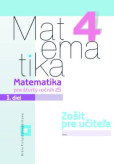 Zošit pre učiteľa - Matematika pre 4. ročník ZŠ 1. diel