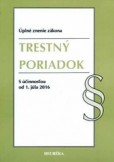 Trestný poriadok. Úzz, 2016 Trestný poriadok. Úzz, 2016
