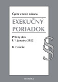 Exekučný poriadok. Úzz, 8. vyd., 1/2022