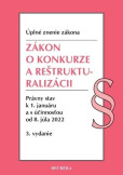 Zákon o konkurze a reštrukturalizácii. Úzz, 3. vyd., 1/2022