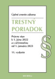 Trestný poriadok. Úzz, 11. vyd., 6/2022 Trestný poriadok. Úzz, 11. vyd., 6/2022
