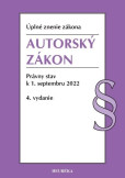 Autorský zákon. Úzz, 4. vydanie, 9/2022