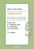 Trestný poriadok. Úzz, 13. vydanie, 2/2023