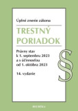Trestný poriadok. 14. vyd., 9/2023 Trestný poriadok. 14. vyd., 9/2023