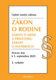 Zákon o rodine. 2. vyd., 9-2025