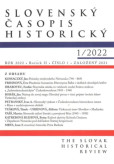 Slovenský časopis historický 1/2022 Slovenský časopis historický 1/2022