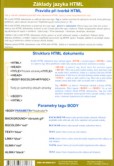 Základy HTML - mapka Základy HTML - mapka
