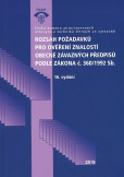 Rozsah požadavků pro ověření znalostí obecně závazných předpisů podle zákona č. 360/1992 Sb. (16. vy