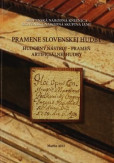 Pramene slovenskej hudby Pramene slovenskej hudby