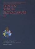 Fontes renum slovacarum II Fontes renum slovacarum II