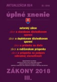 Aktualizácia III-4 2018 Aktualizácia III-4 2018