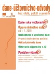 Dane, účtovníctvo, odvody 1-2019 Dane, účtovníctvo, odvody 1-2019
