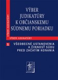 Výber judikatúry k Občianskemu súdnemu poriadku