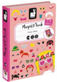 Janod Magnetibook - Zábavné tváre dievčatá Janod Magnetibook - Zábavné tváre dievčatá