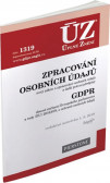 ÚZ 1319 Zpracování osobních údajů, GDPR