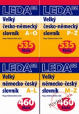 Velký česko-německý a němcko-český slovník (535 tisíc, 460 tisíc) - sada 4 knih (ČN: A-O, P-Ž; NČ: A-L, M-Z)