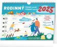 Týždenný rodinný plánovací kalendár s háčikom CZ/SK 2025, 30 × 21 cm Týždenný rodinný plánovací kalendár s háčikom CZ/SK 2025, 30 × 21 cm