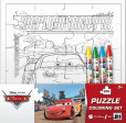 Puzzle vymaľovanky/ Cars