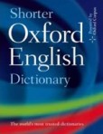 Shorter Oxford English Dictionary Shorter Oxford English Dictionary
