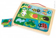 Drevené vkladacie magnetické puzzle s tieňmi Zvieratká v záhrade Drevené vkladacie magnetické puzzle s tieňmi Zvieratká v záhrade