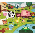Puzzle dotykové Zvieratká na farme s textúrou 20 dielov od 3-6 rokov Puzzle dotykové Zvieratká na farme s textúrou 20 dielov od 3-6 rokov